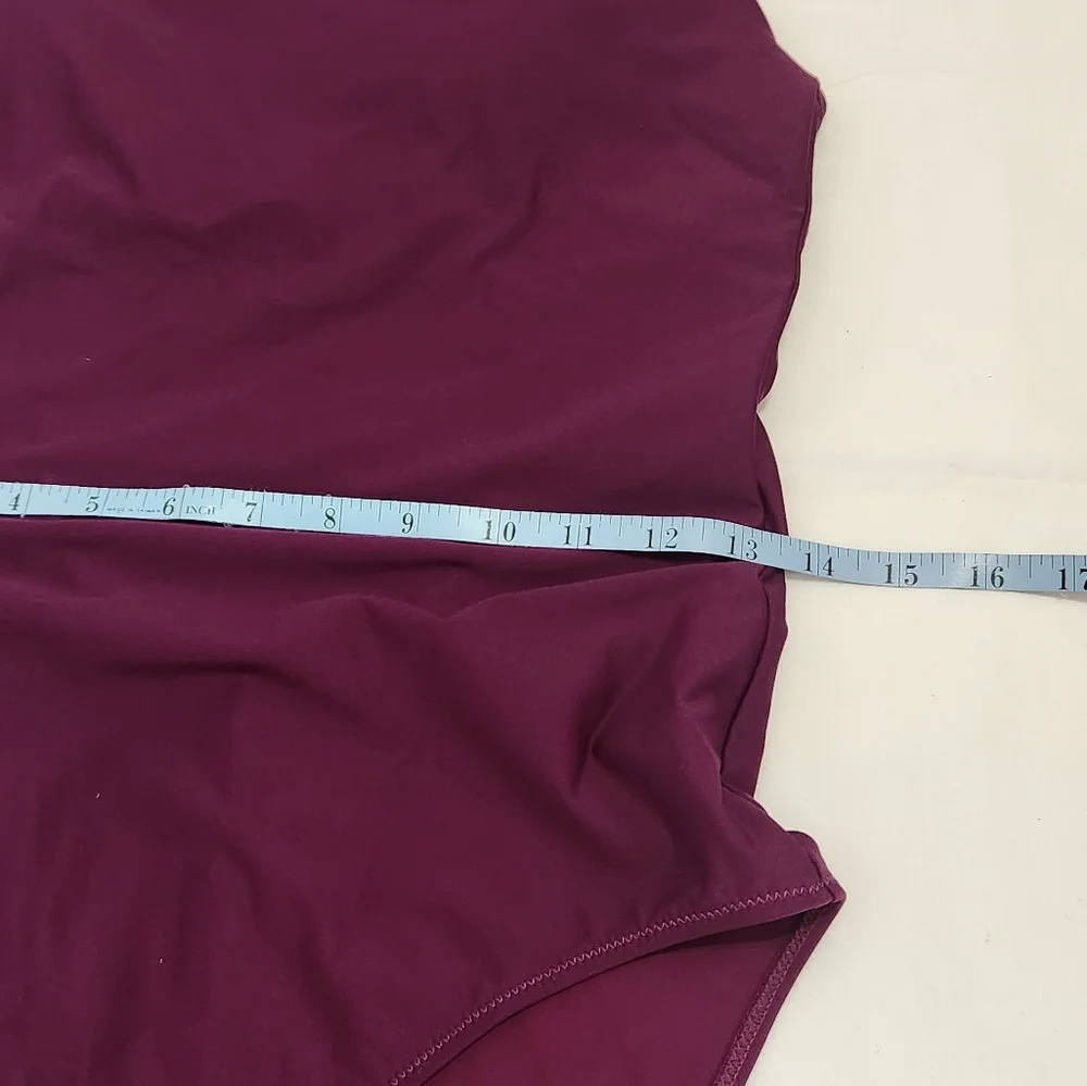 Athleta Keyhole One Piece Swimsuit Swim Strappy Purple Small Tall Skinny Strap